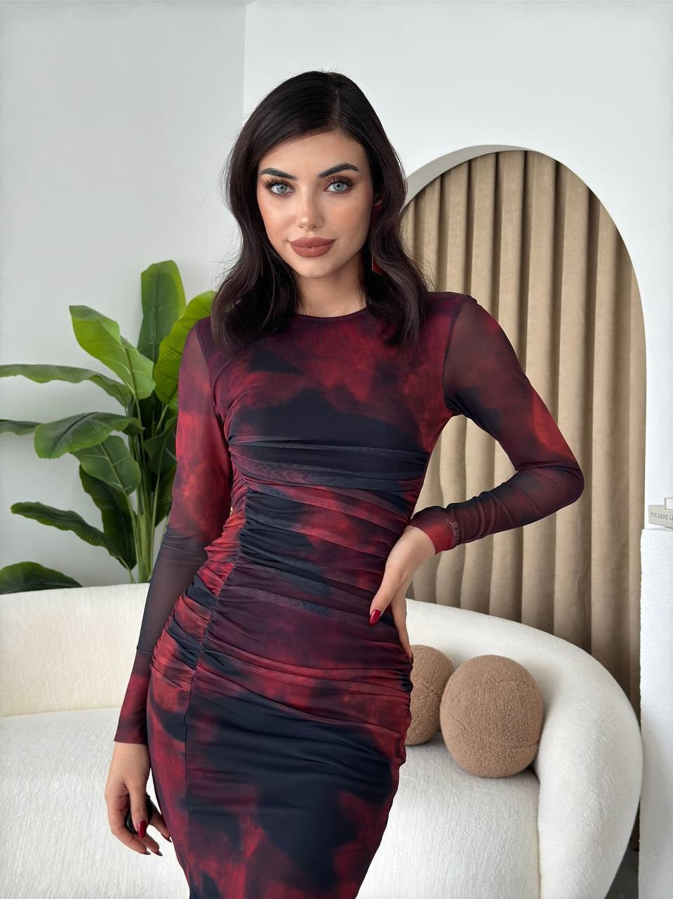 Tulle Long Pencil Dress