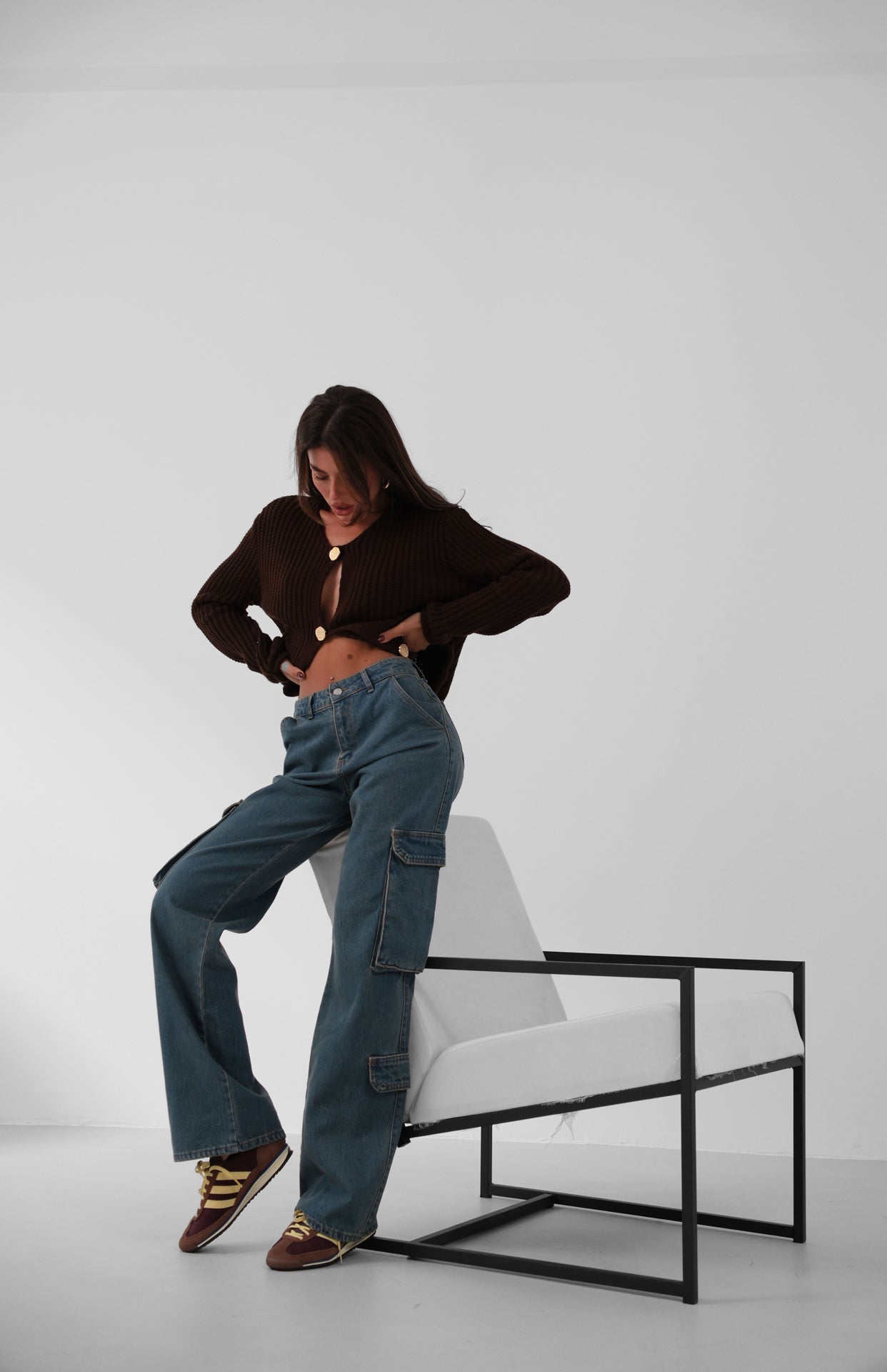 Cargo Pocket Jeans - Blue