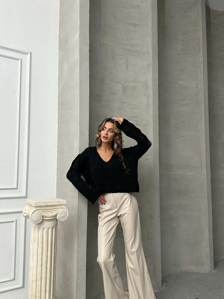 V-Neck Knitted Sweater