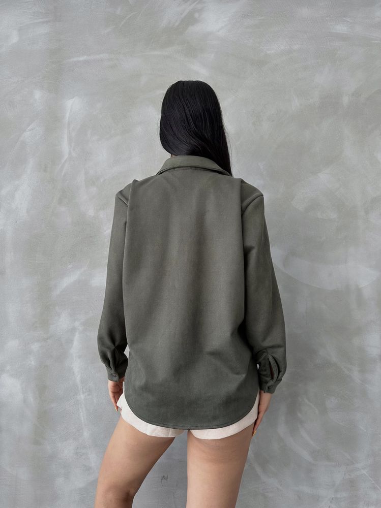 Khaki Sued Shirt