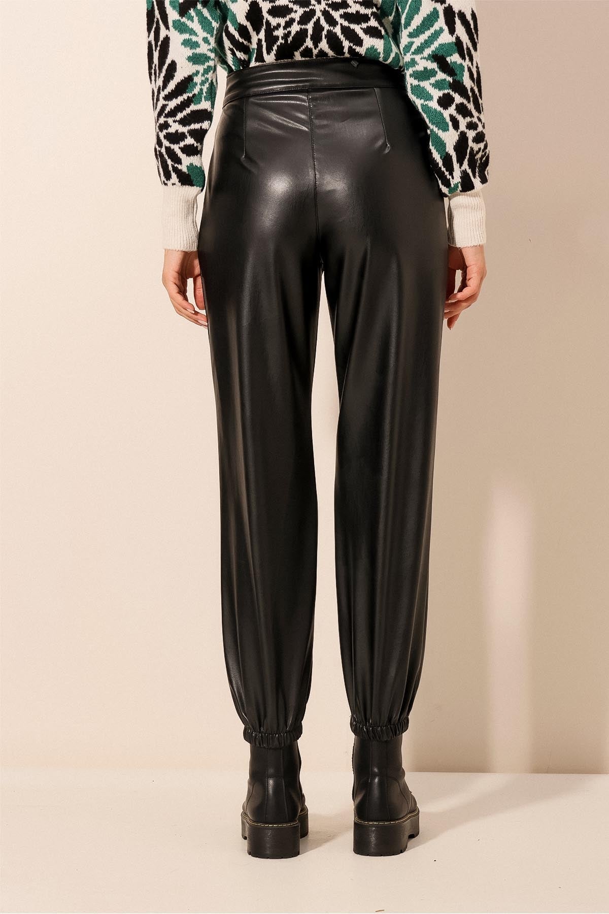 Faux Leather Trousers