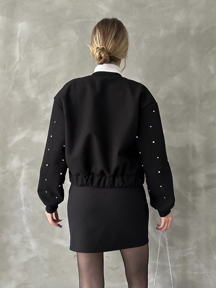 Black Stone Detail Jacket