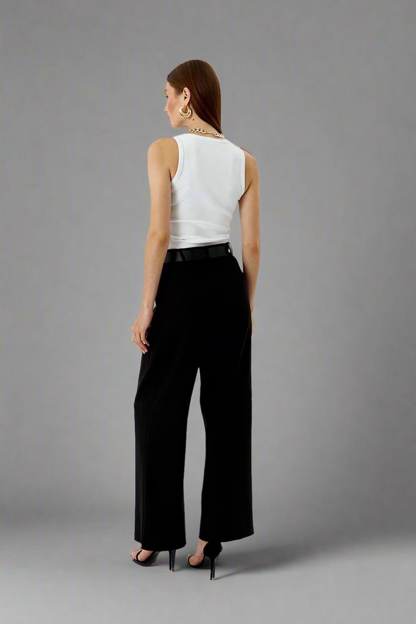 Pleaded Palazzo Trousers