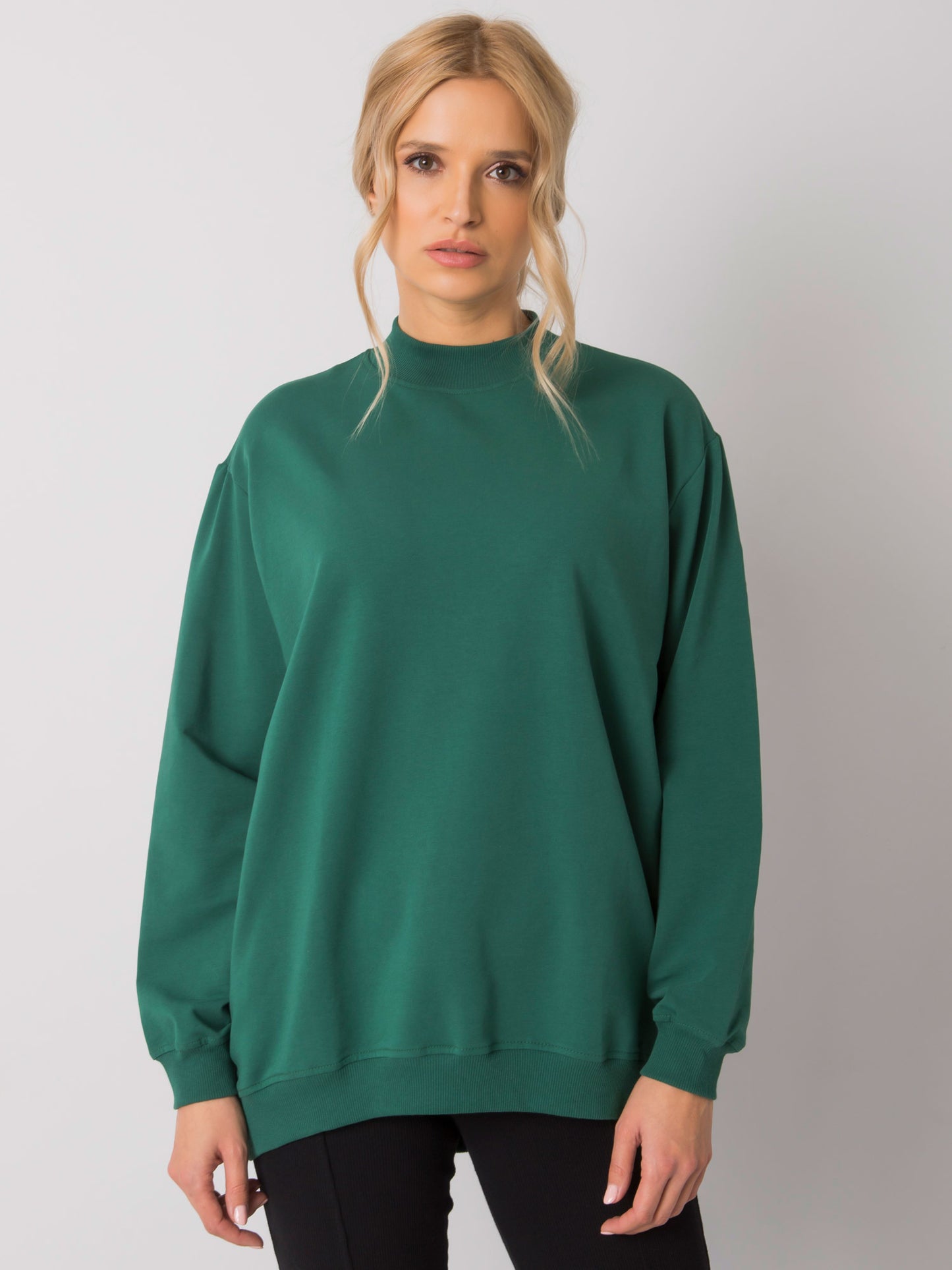 Dark Green Crew Neck Sweatshirt