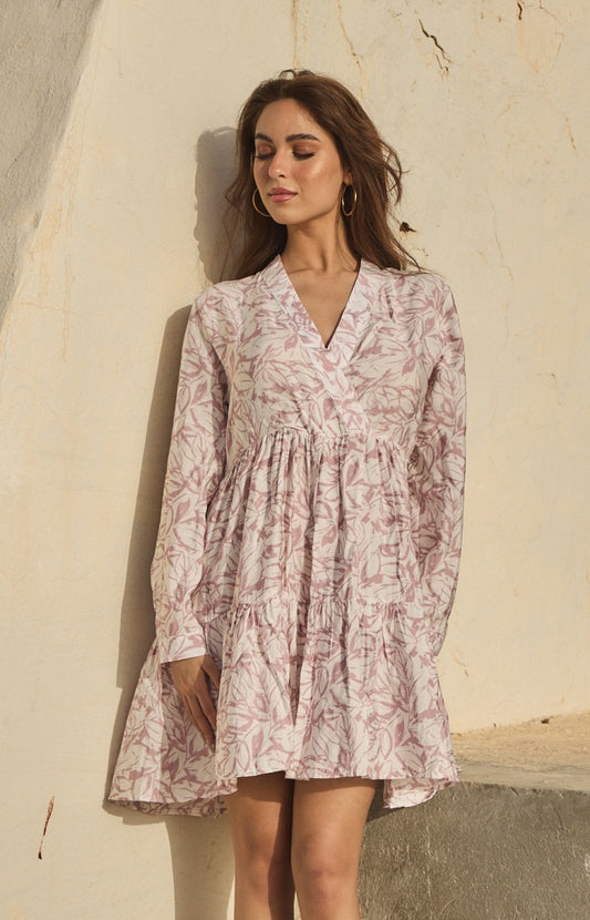 SHORT PRINTED DRESS